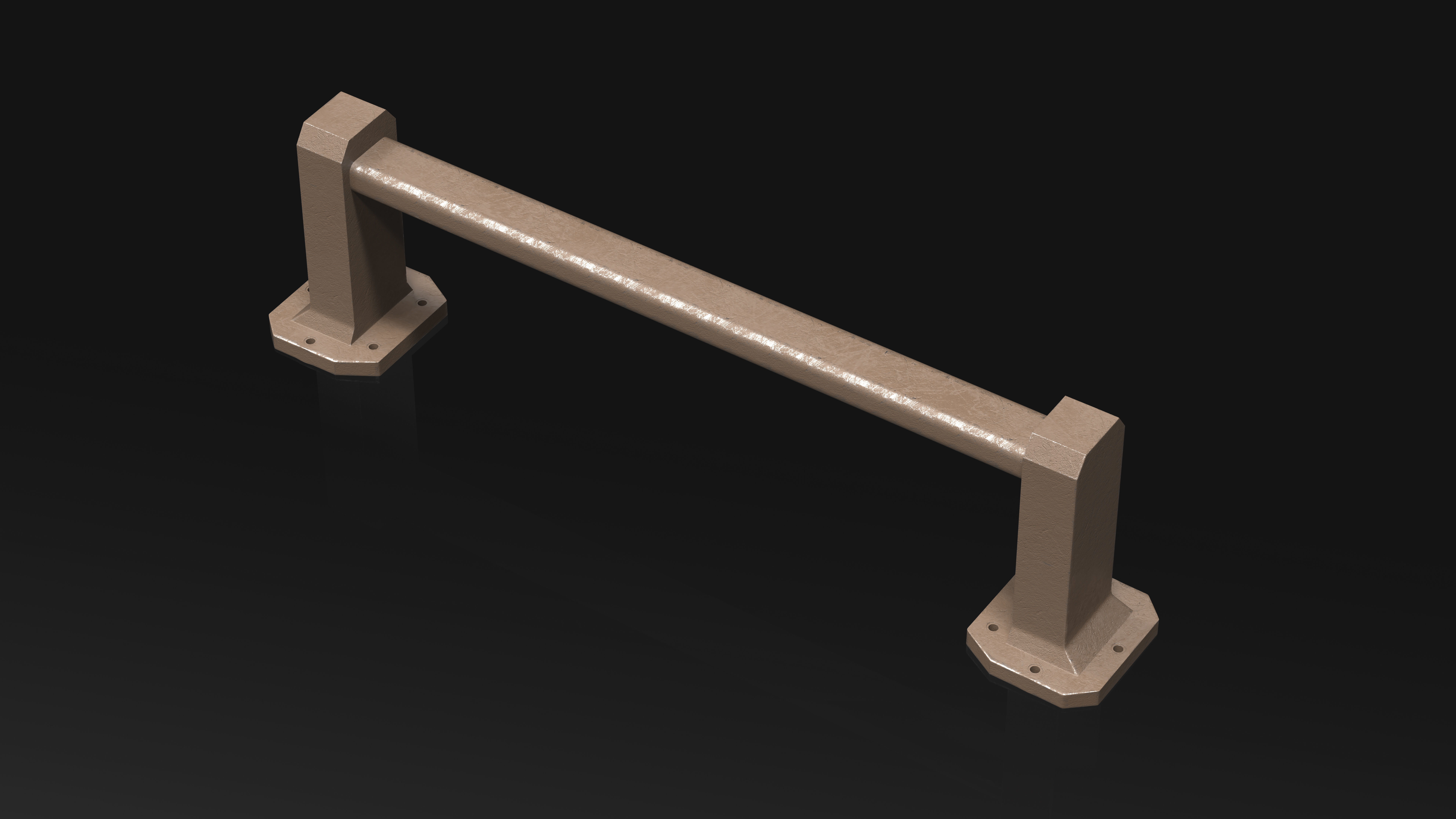 23 Hard Surface Sub-D Heavy Grip Rails and step Elements 3D model_10