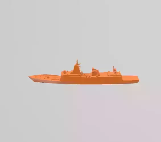 Near-future 054B-class frigate wargame miniature
