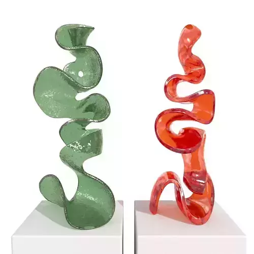 Vladimira Klumpar Glass modern abstract sculpture