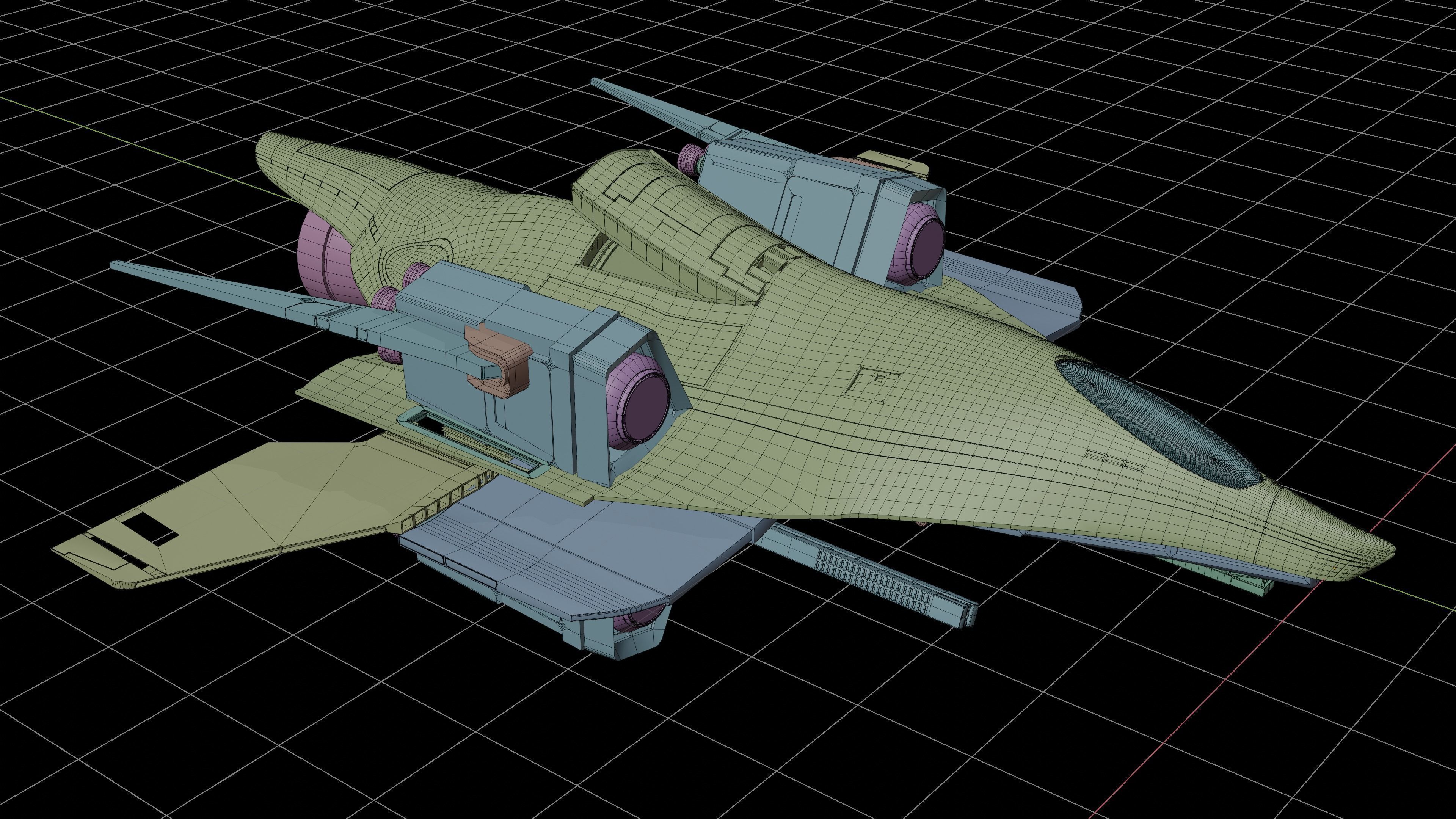 Original Concept - Jet 3D Model Free 3D model_6