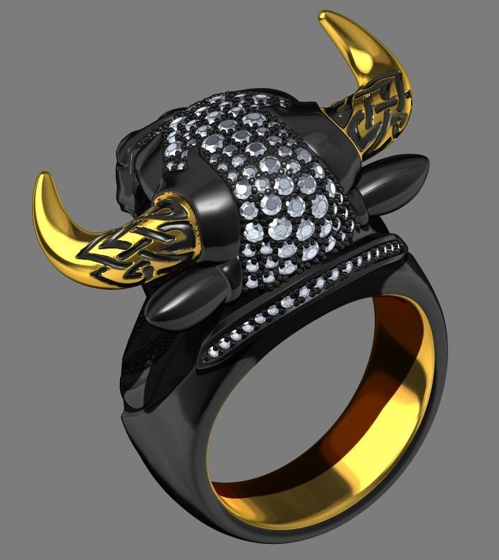 Bull ring  3D print model_1