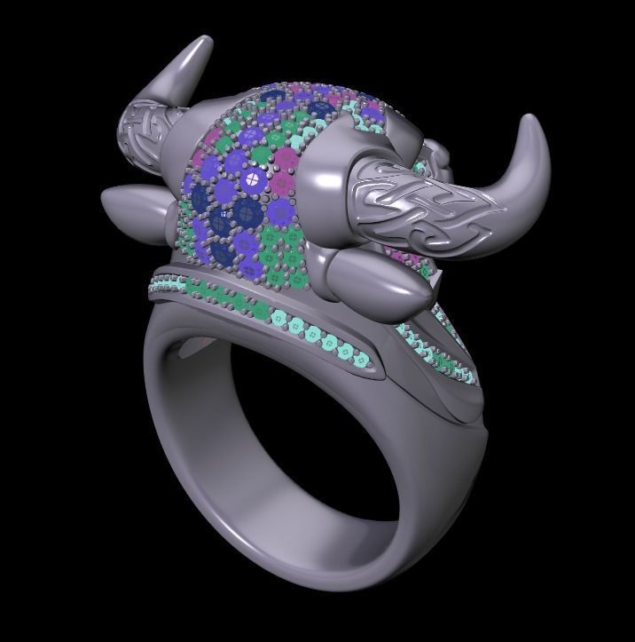 Bull ring  3D print model_10