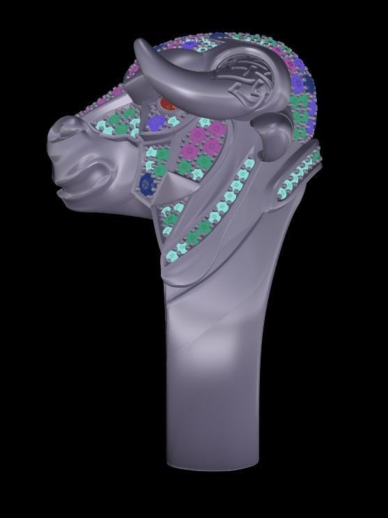 Bull ring  3D print model_9