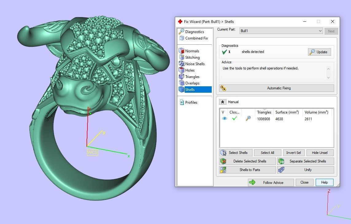 Bull ring  3D print model_3