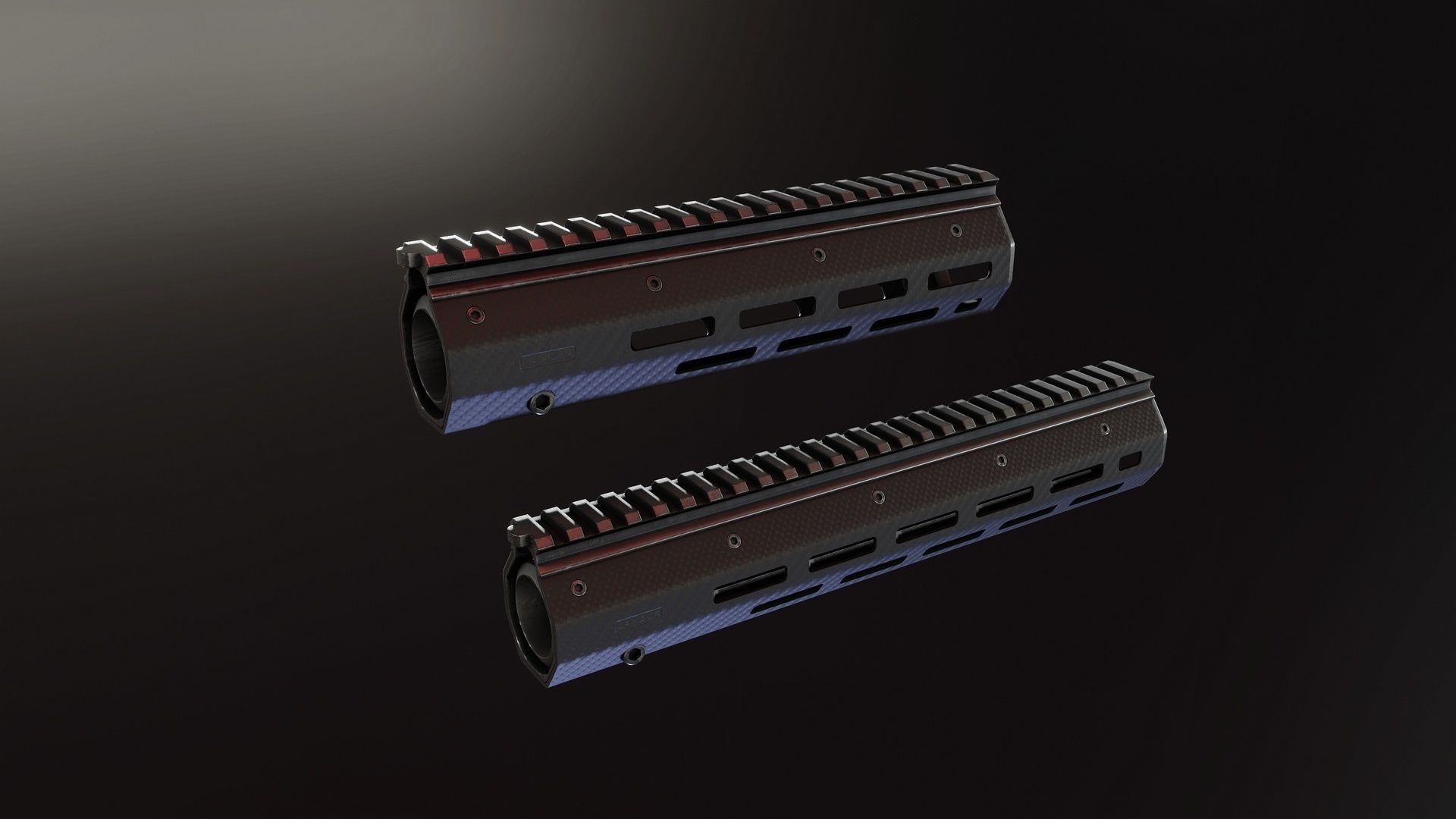 HK416 Carbon Fiber Lancer Handguard Low-poly 3D model_1