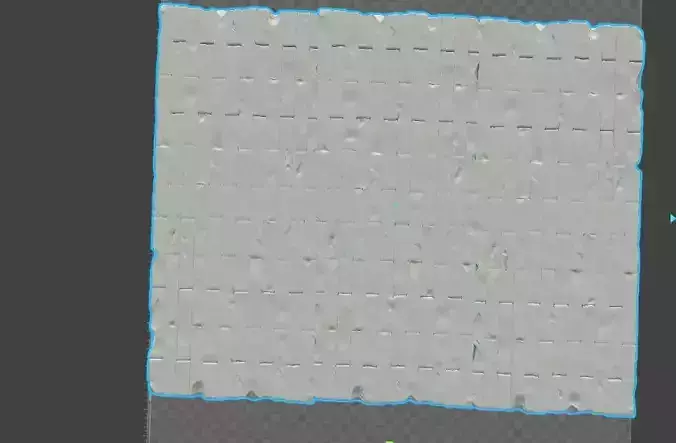 Large ruined pavement  3D print model