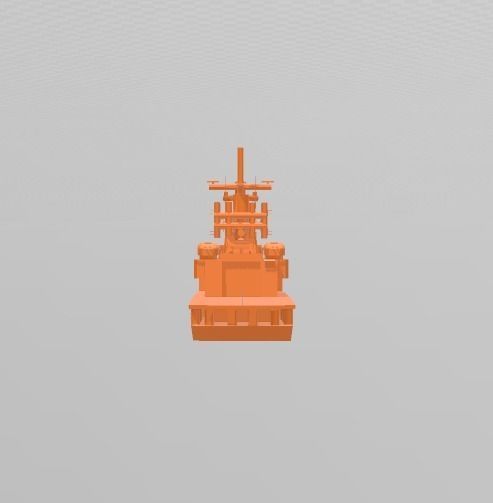 Chinese Navy Commander 053 Wargame Miniature 3D print model_3