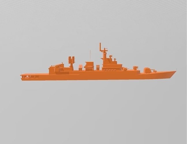 Chinese Navy Commander 053 Wargame Miniature 3D print model