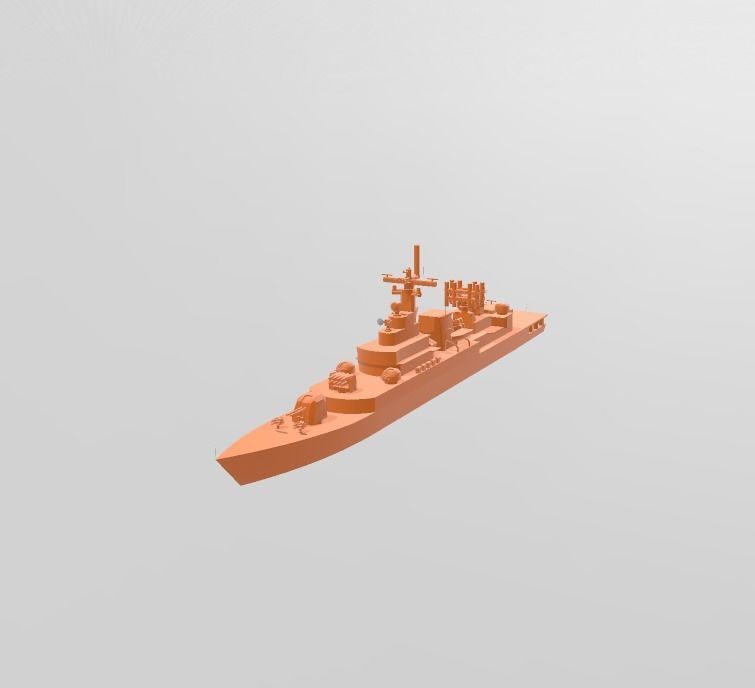 Chinese Navy Commander 053 Wargame Miniature 3D print model_5