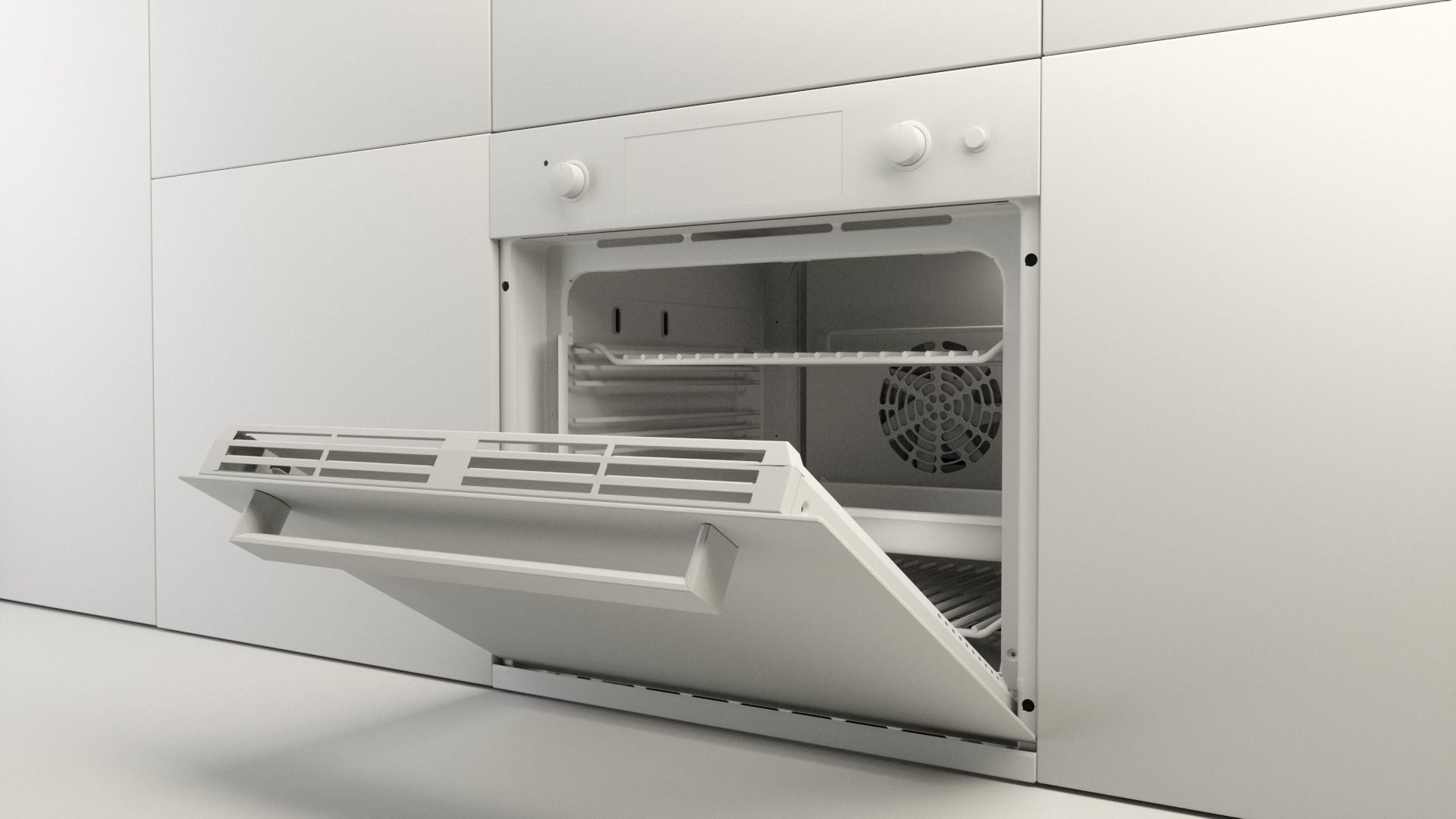 Oven Single Wall 3D model_2