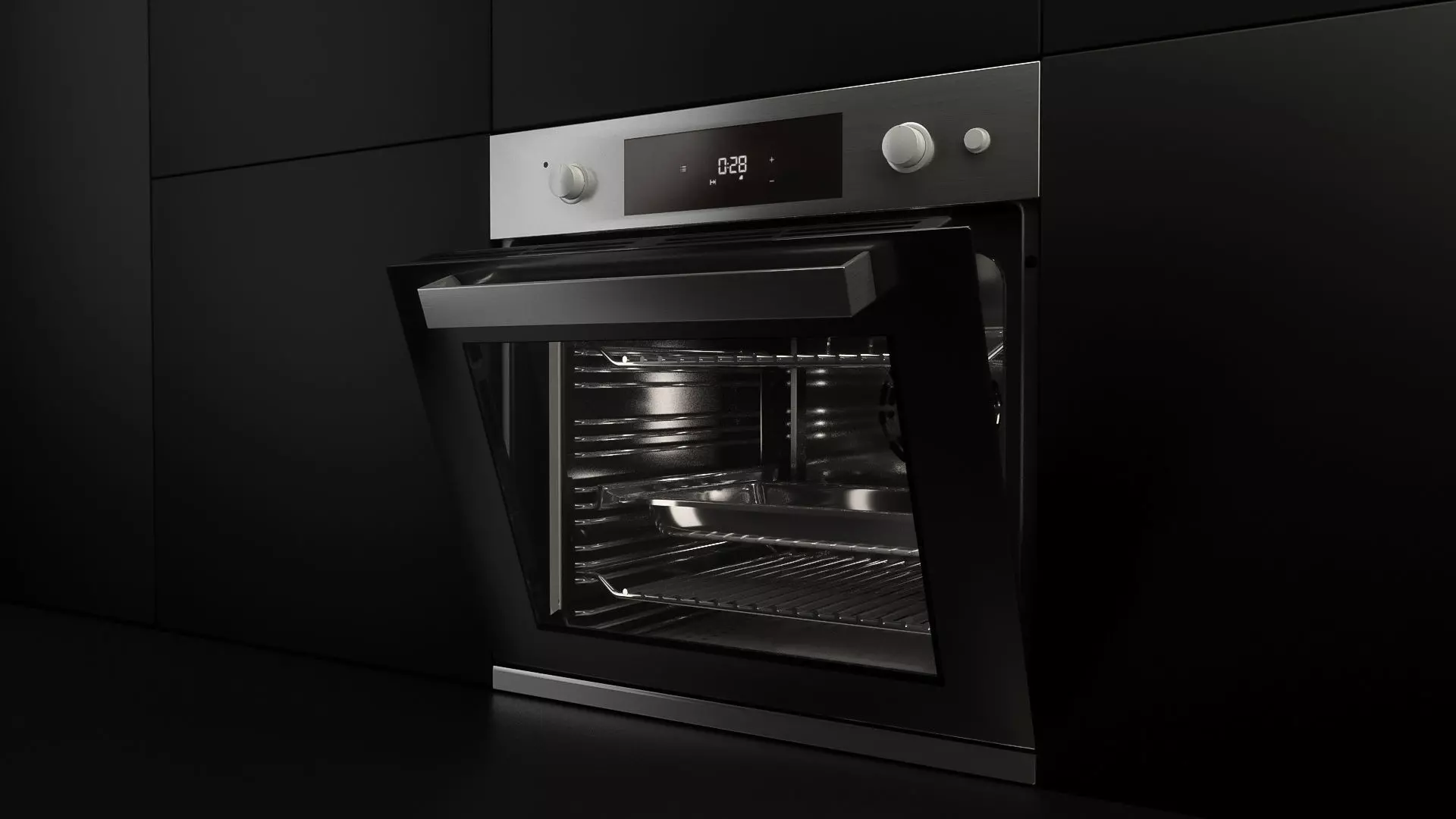 Oven Single Wall 3D model_0
