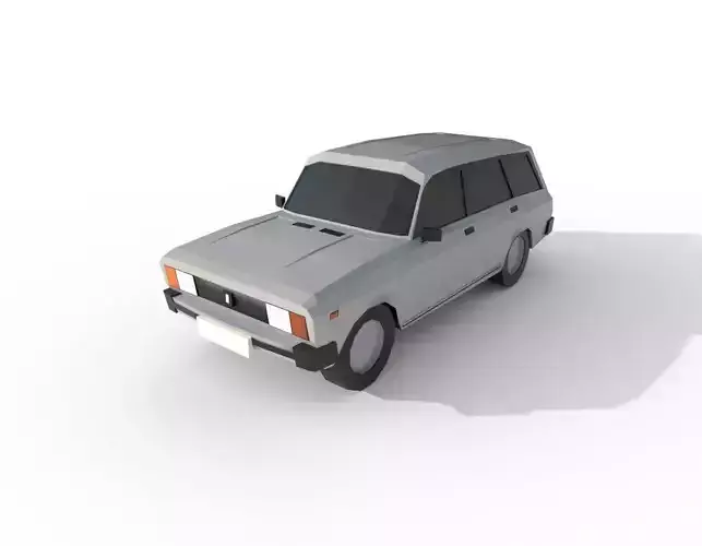 Lada 2104 1984 - 1534 poly - 5 Diffirent Colour Low-poly Low-poly 3D model