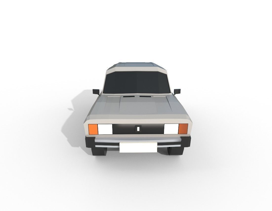 Lada 2104 1984 - 1534 poly - 5 Diffirent Colour Low-poly Low-poly 3D model_6