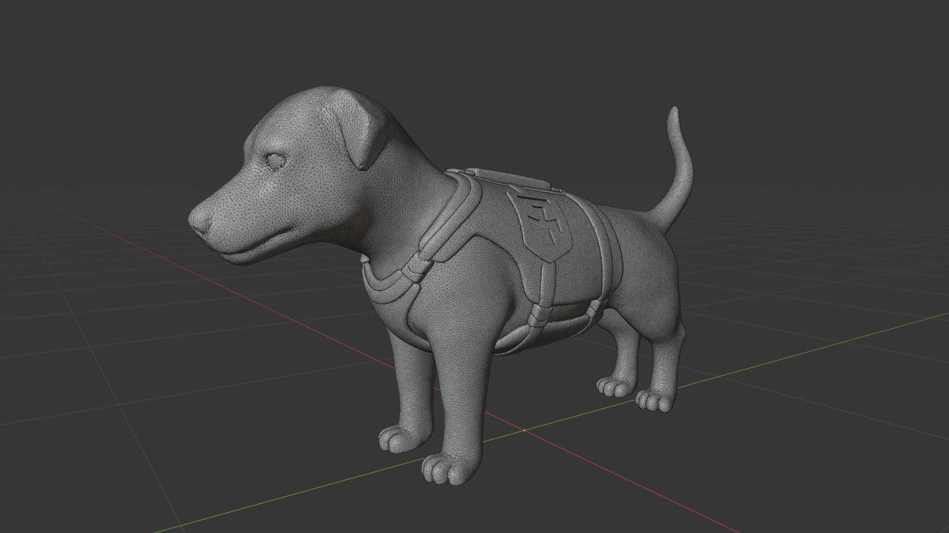 Jack Russell Terrier Patron Ukrainian Dog Landmine Finder 3D print model_8