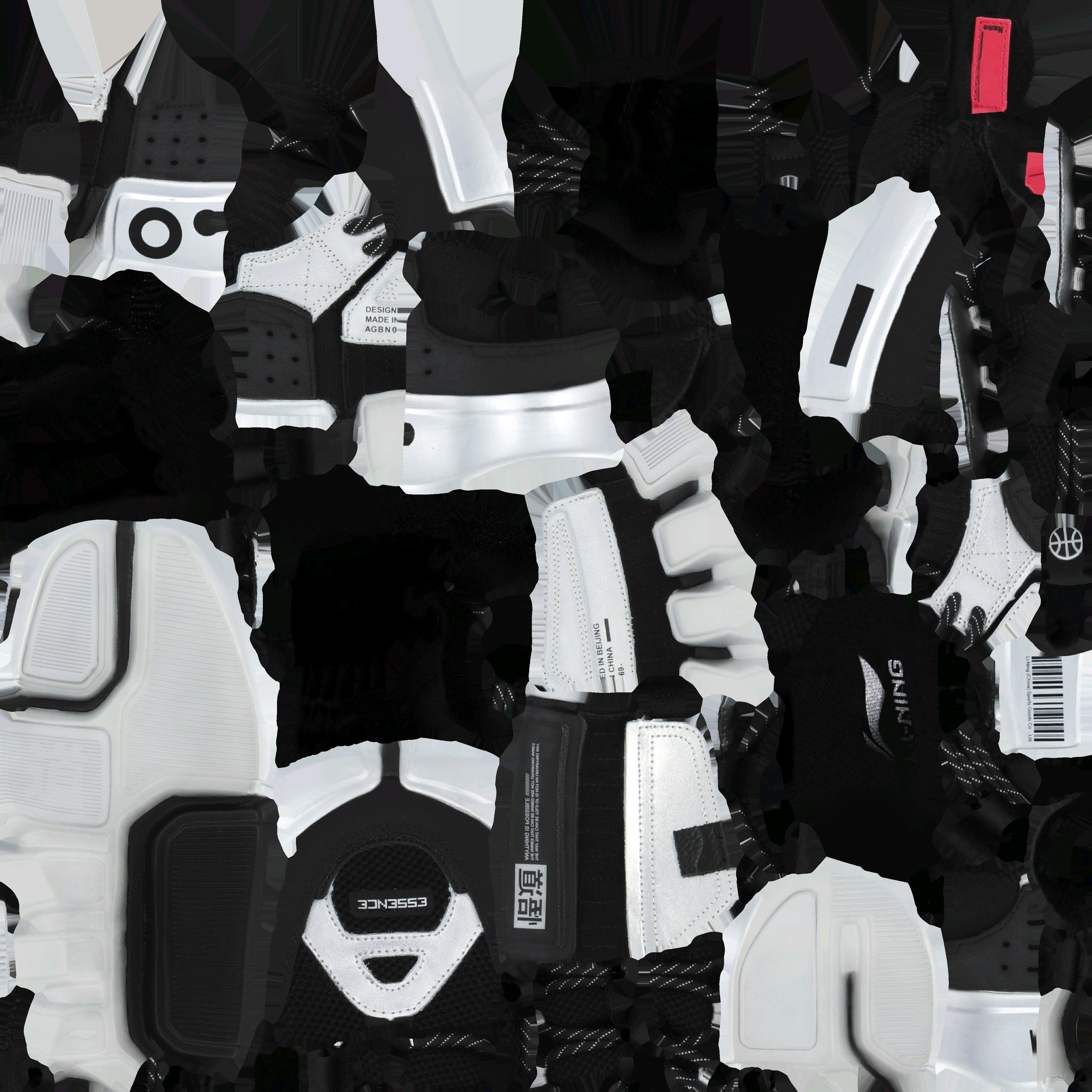 Cyberpunk fashion sneaker scifi future shoes footwear 3D model_7