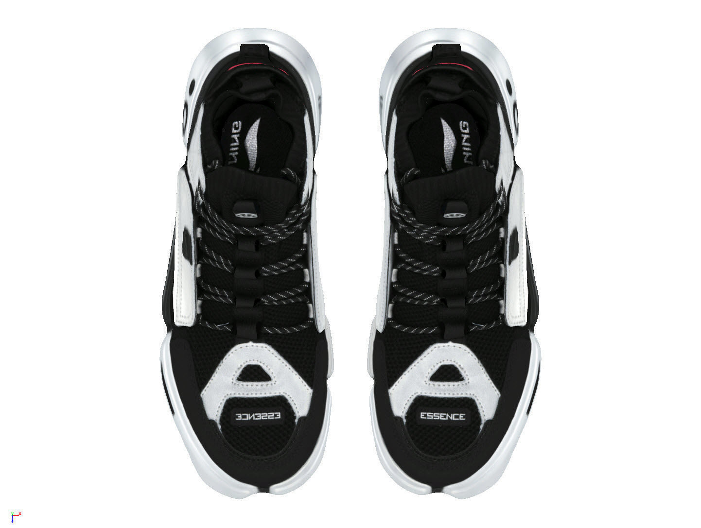 Cyberpunk fashion sneaker scifi future shoes footwear 3D model_3