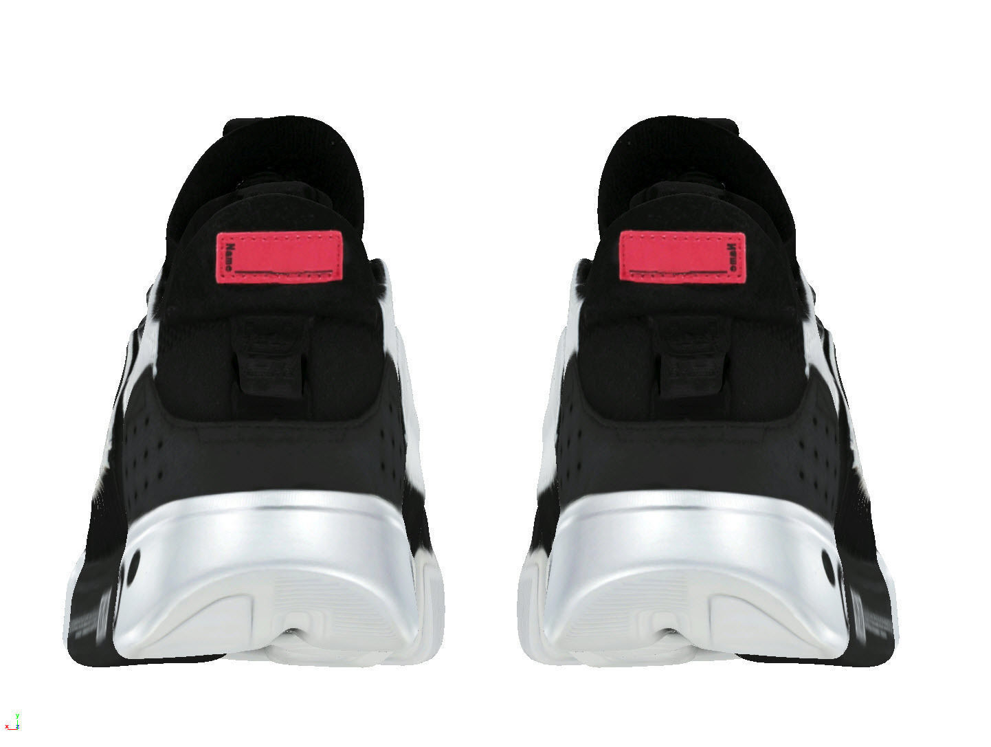 Cyberpunk fashion sneaker scifi future shoes footwear 3D model_4