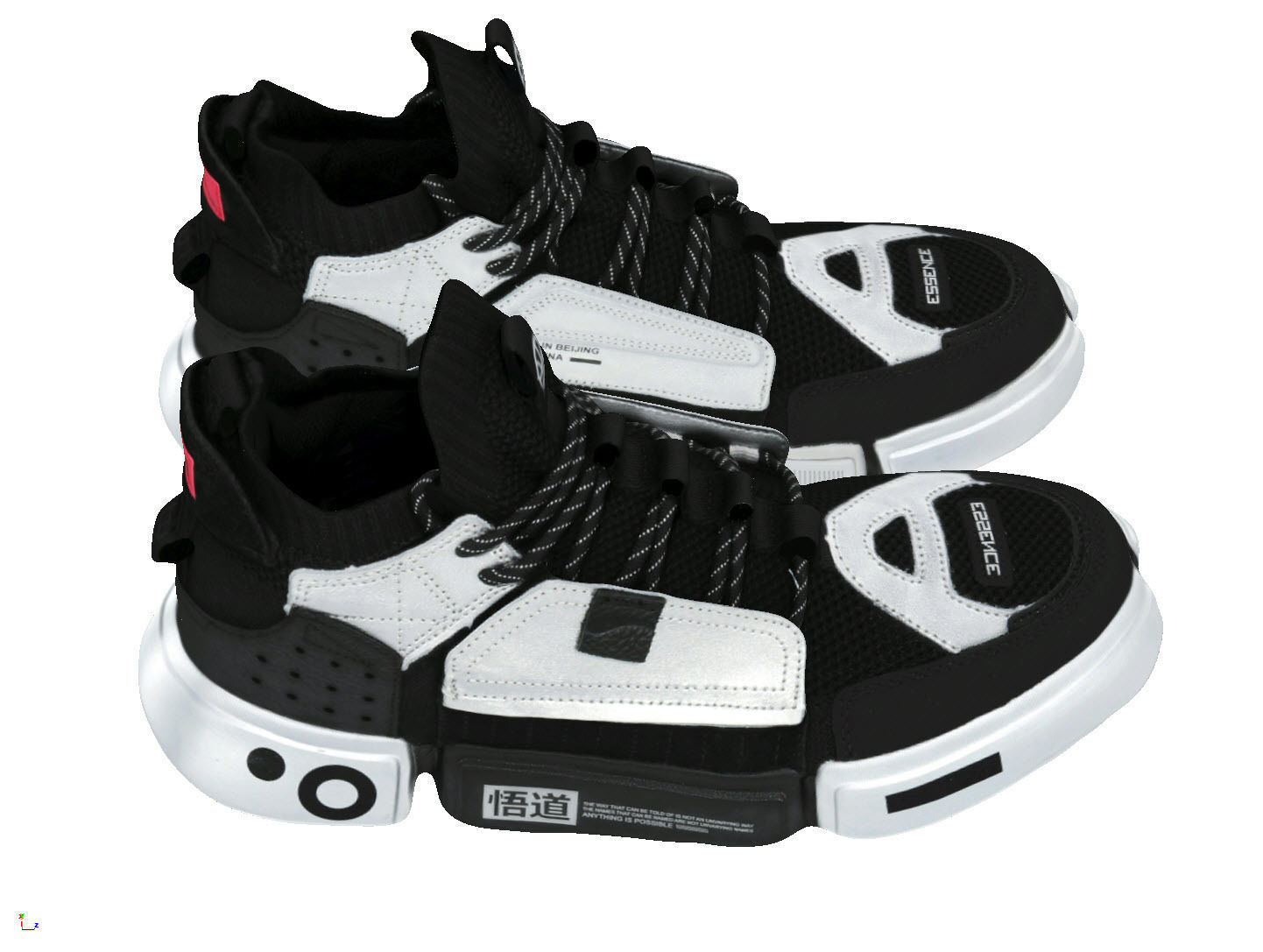 Cyberpunk fashion sneaker scifi future shoes footwear 3D model_2