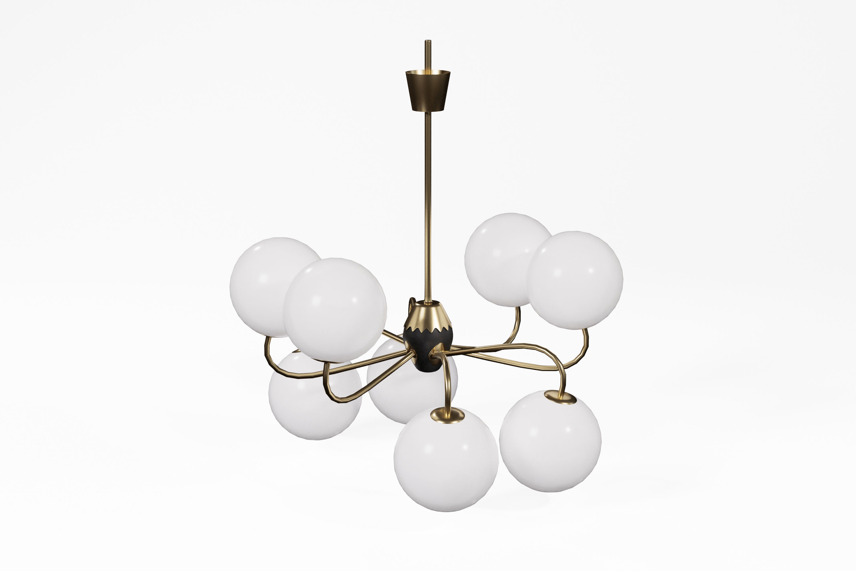 Modern Ceiling Lamp 3D model_3