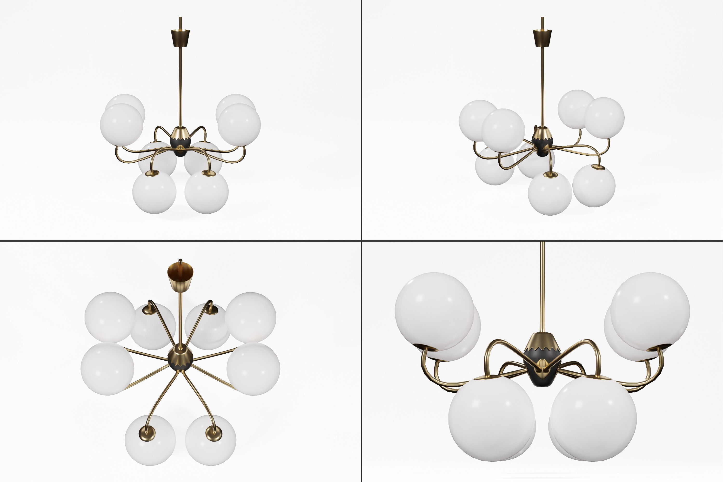 Modern Ceiling Lamp 3D model_1