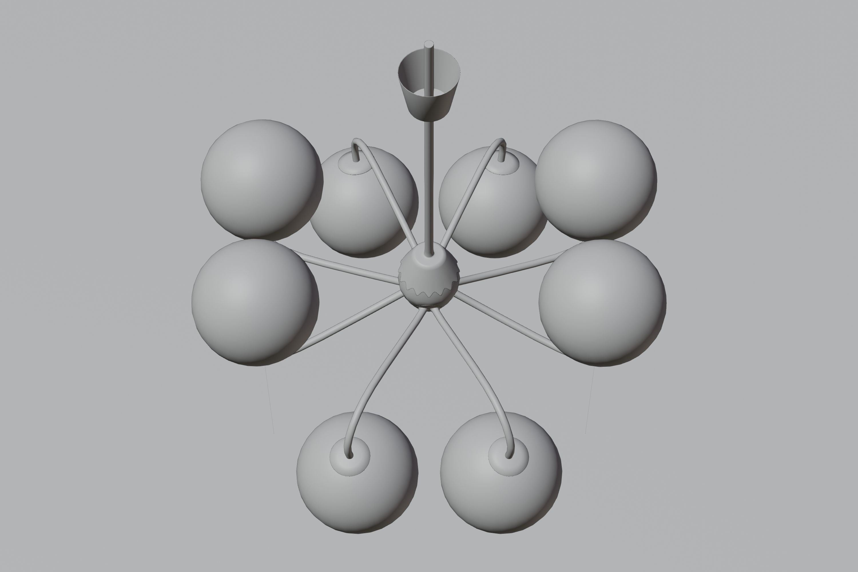 Modern Ceiling Lamp 3D model_8