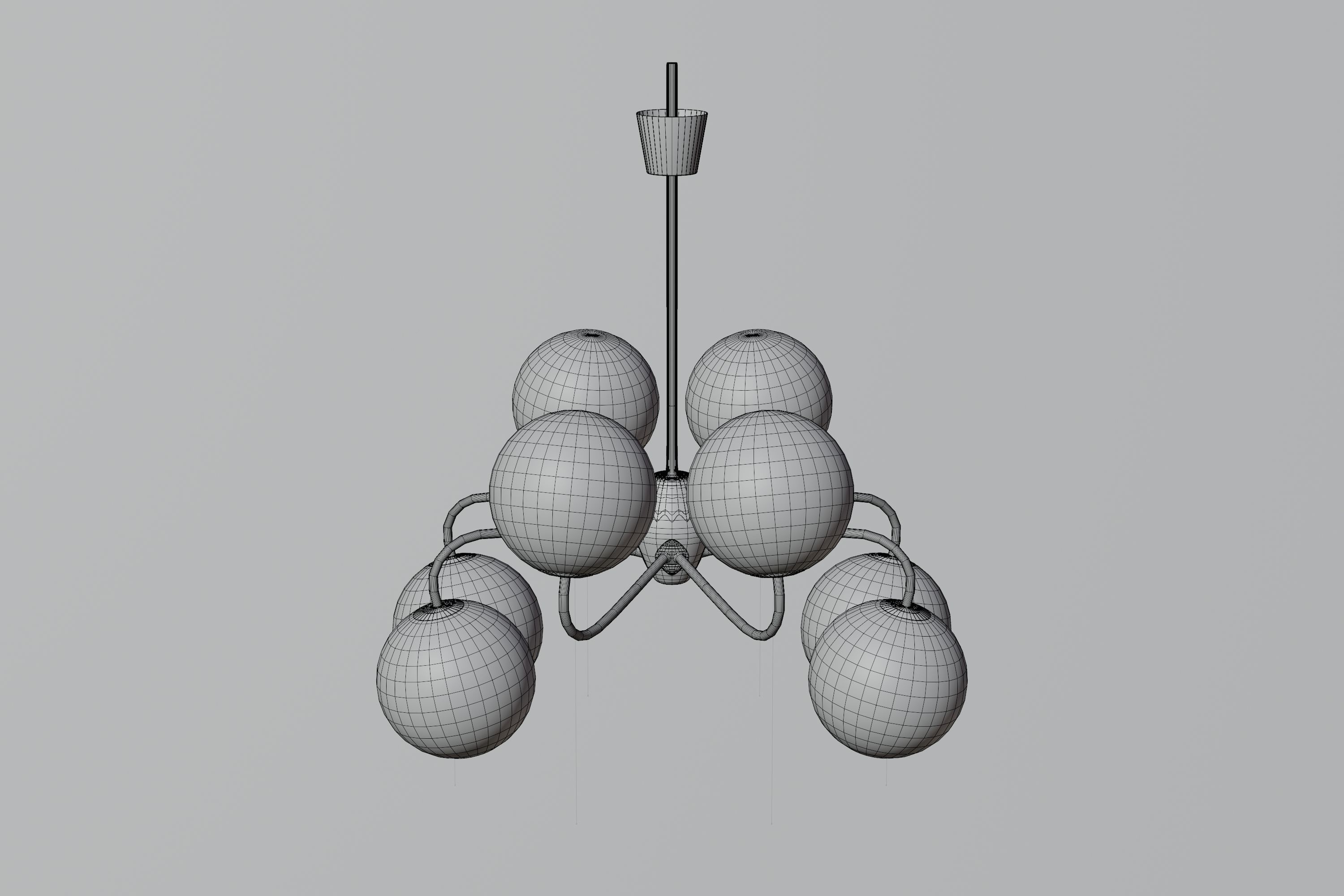 Modern Ceiling Lamp 3D model_6