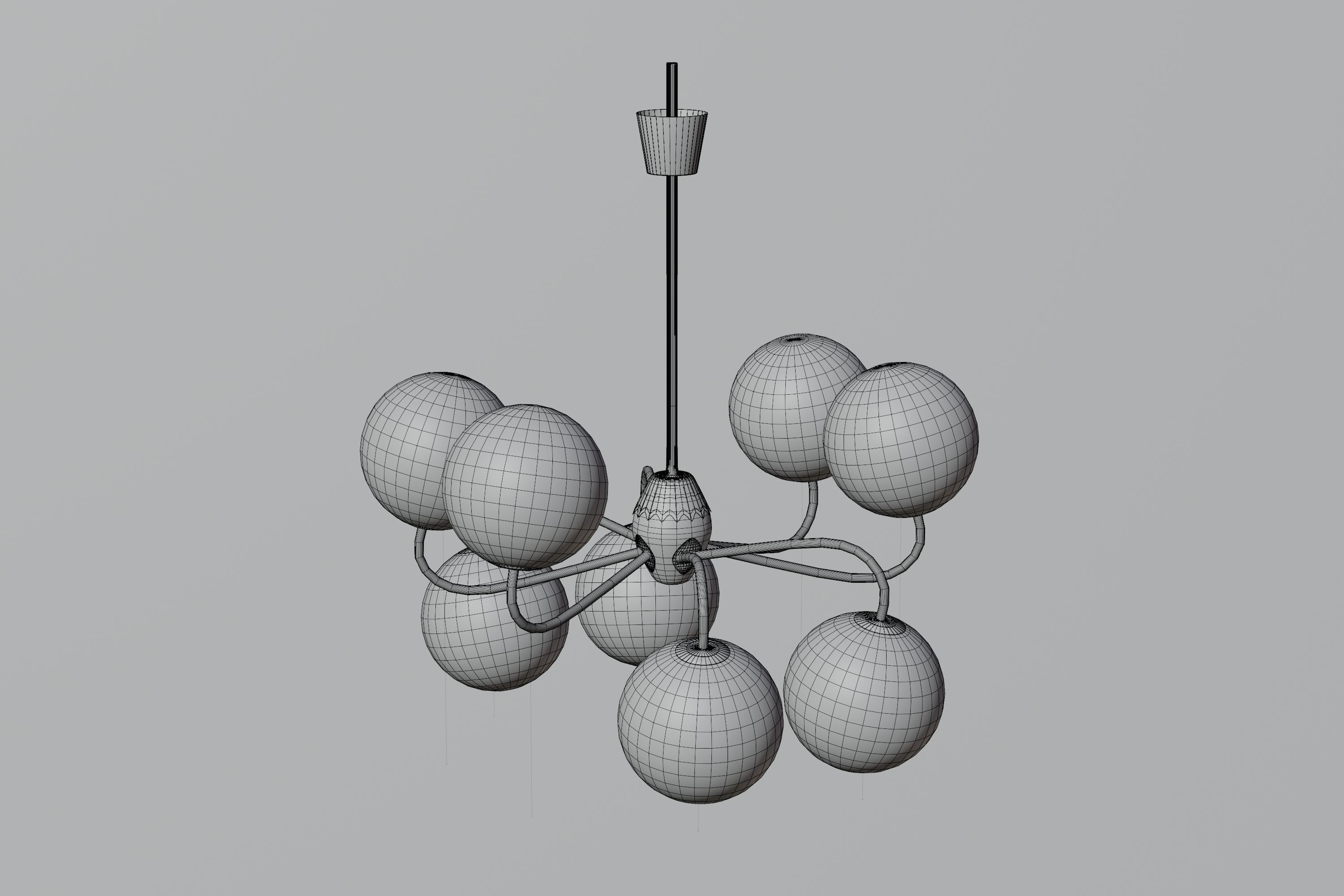 Modern Ceiling Lamp 3D model_4
