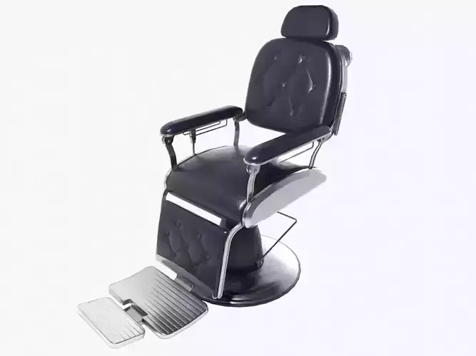 Barber Chair Low-poly 3D model