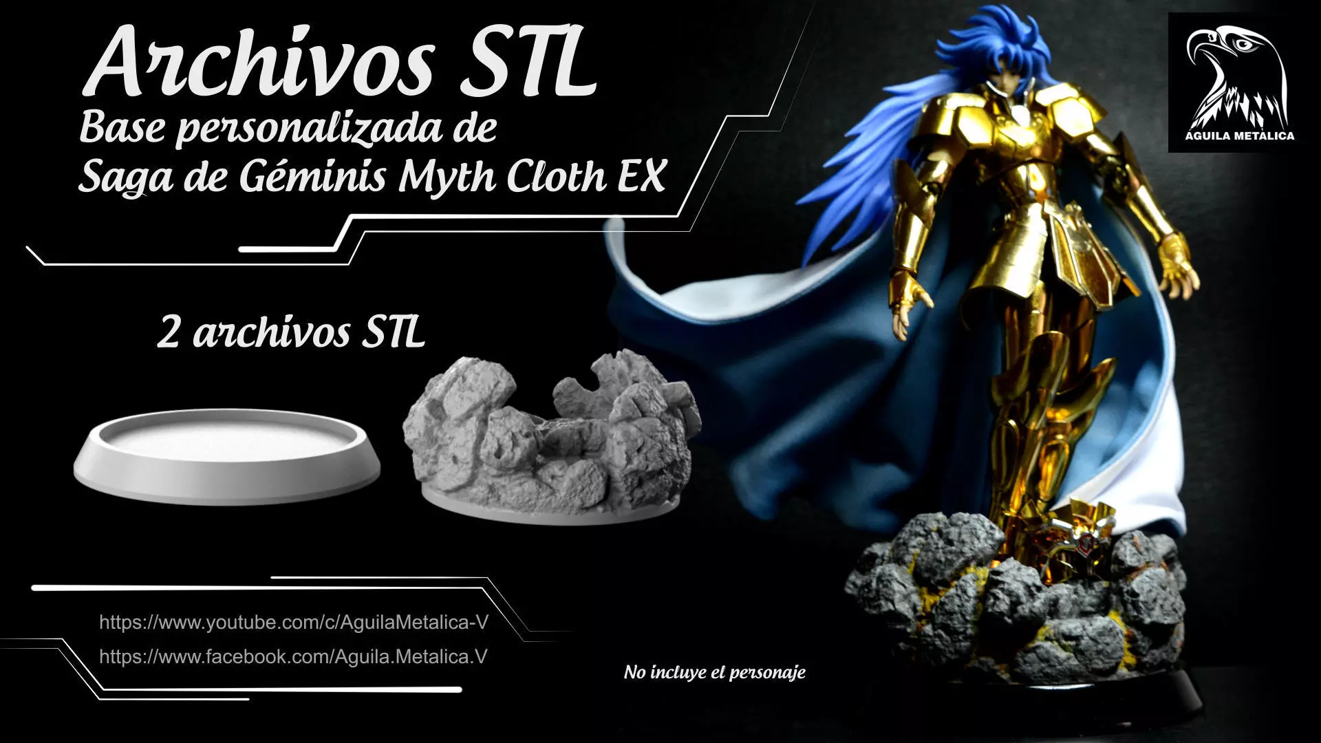 Saint Seiya Saga de Geminis Base 3D Print Archivos STL 3D print 3D print model_0
