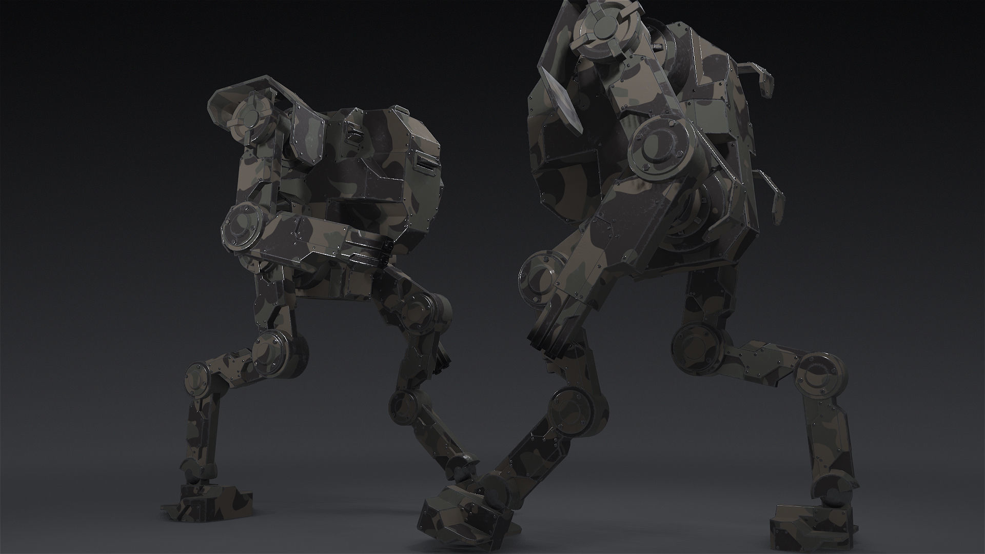 Mech  01 - Hornet Low-poly 3D model_13