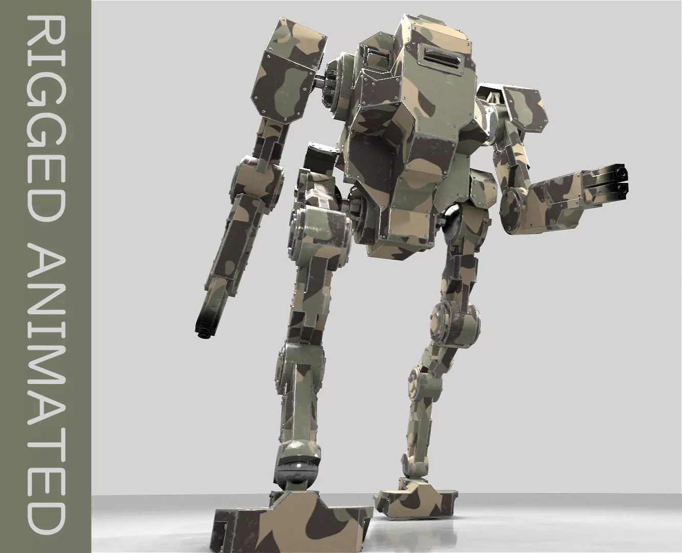 Mech  01 - Hornet Low-poly 3D model_0