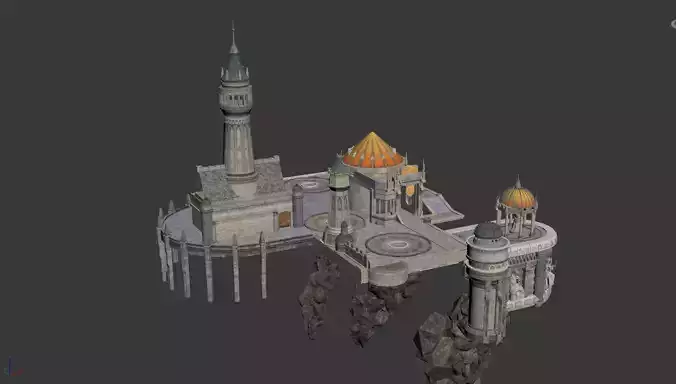 castle scene for game