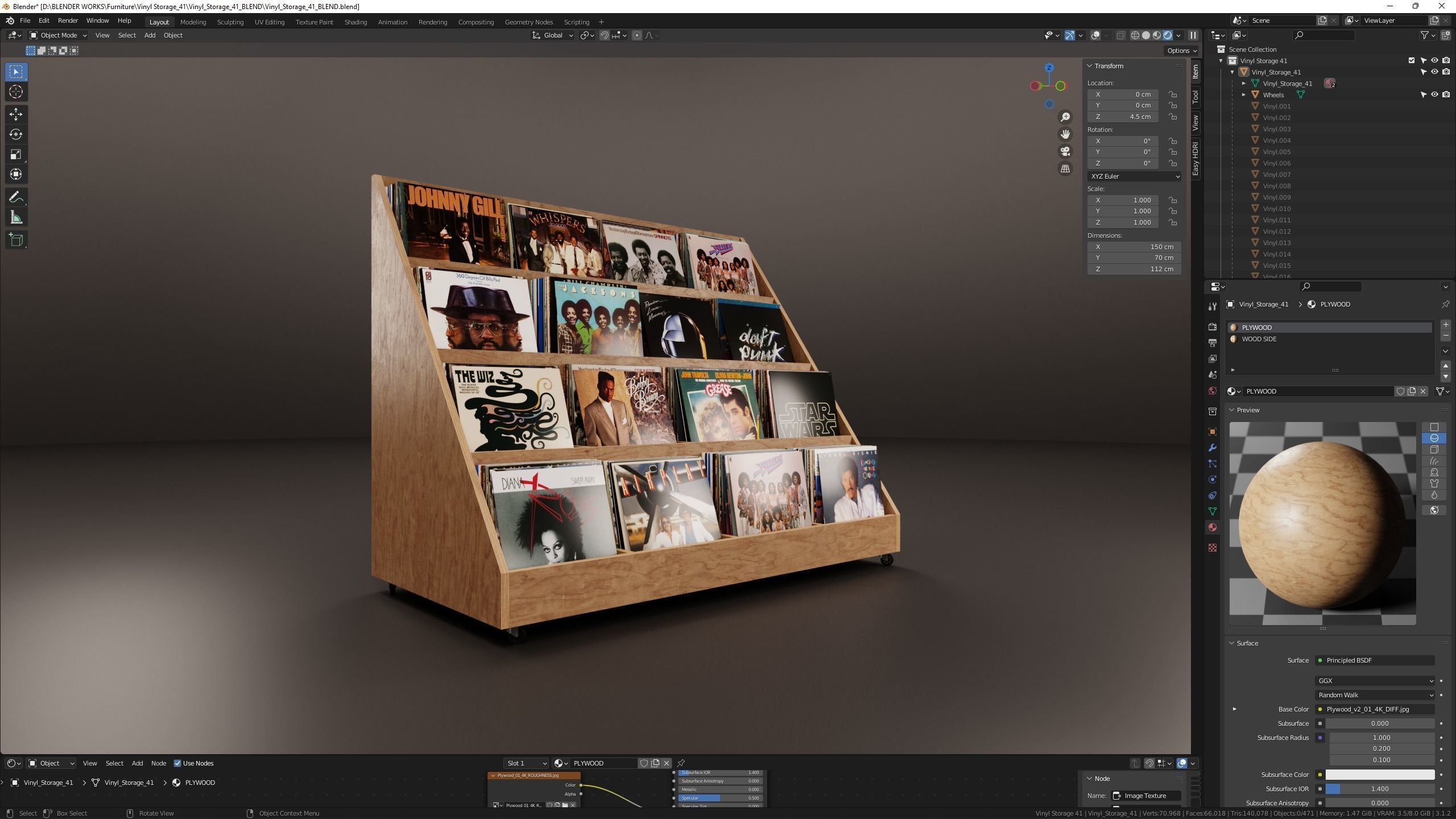Vinyl Storage No41 3D model_11