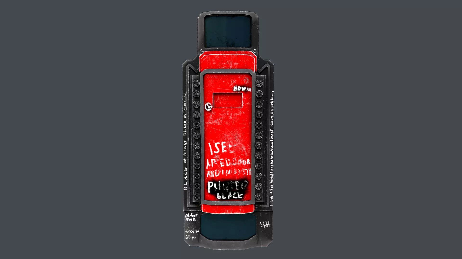 Riot Shield Low-poly 3D model_0