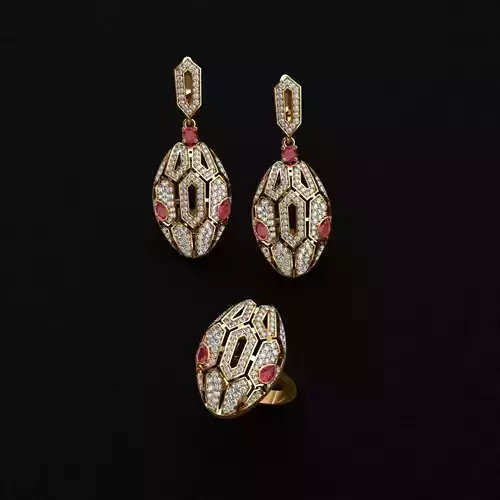 BVLGARI Ring and Earrings