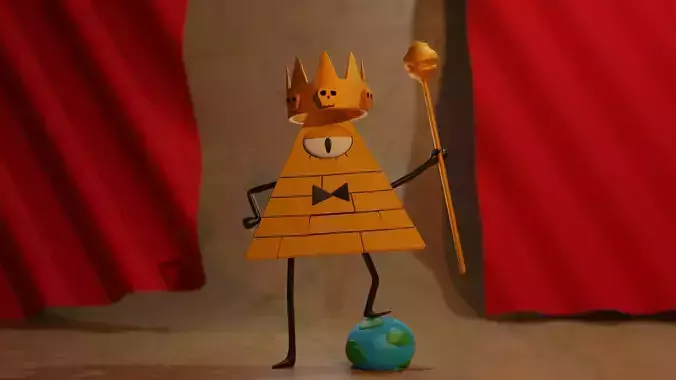 Bill Cipher Low-poly 3D model