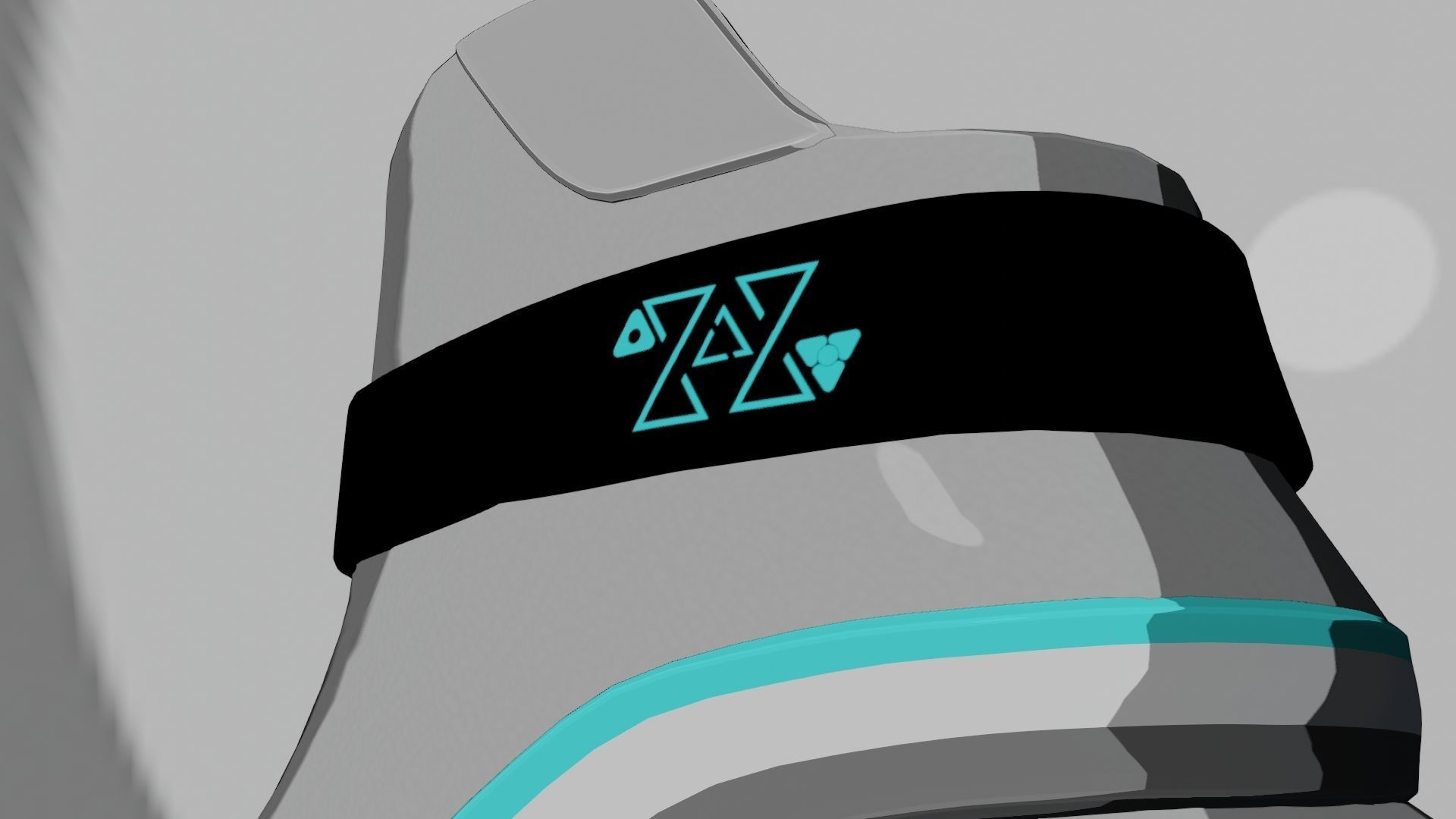 Female Boots Sci-Fi Low-poly 3D model_14