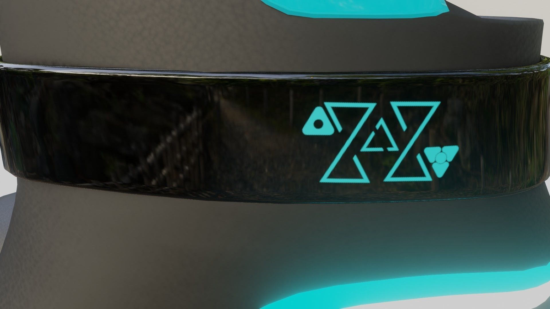 Female Boots Sci-Fi Low-poly 3D model_32