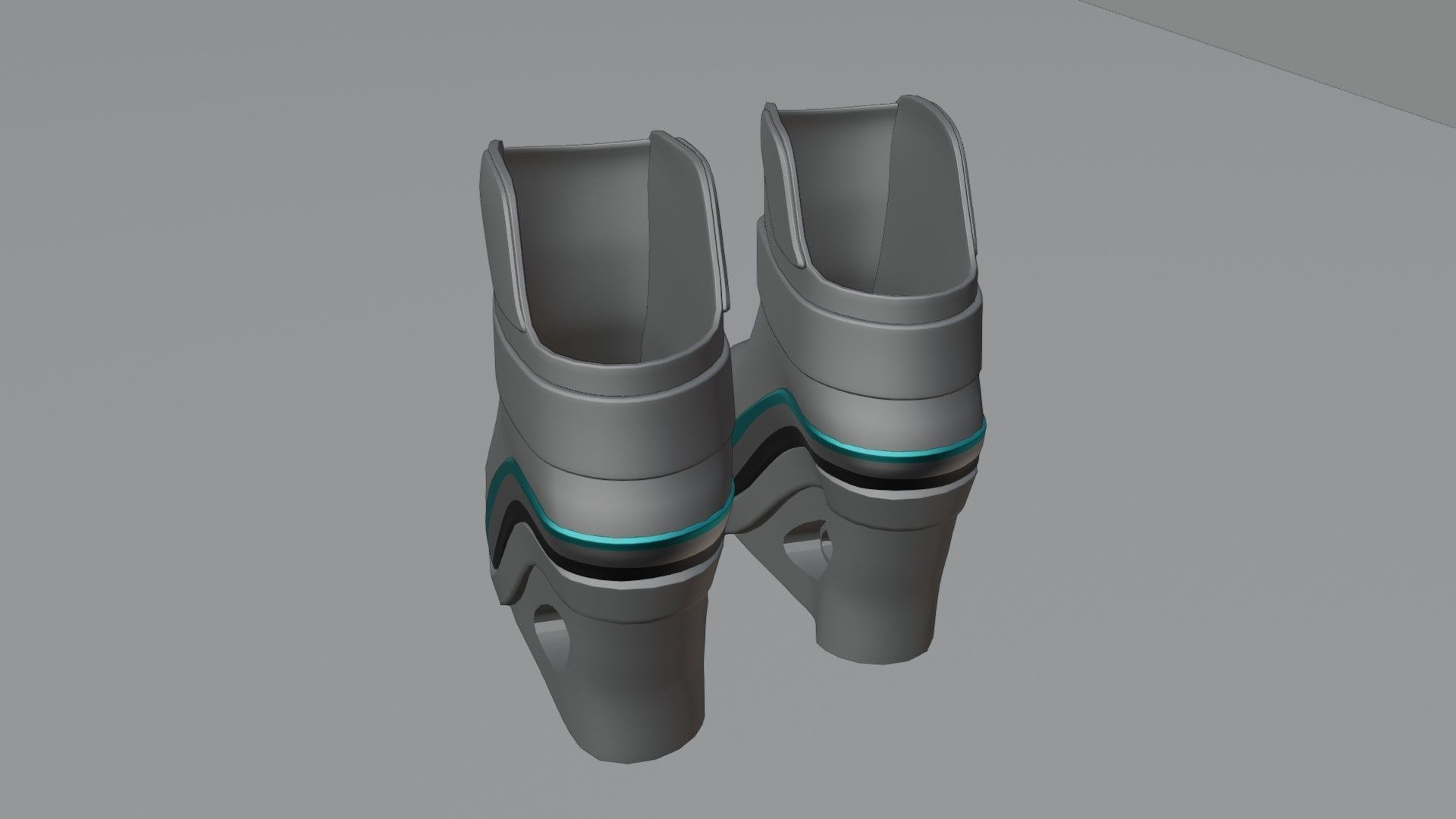 Female Boots Sci-Fi Low-poly 3D model_39