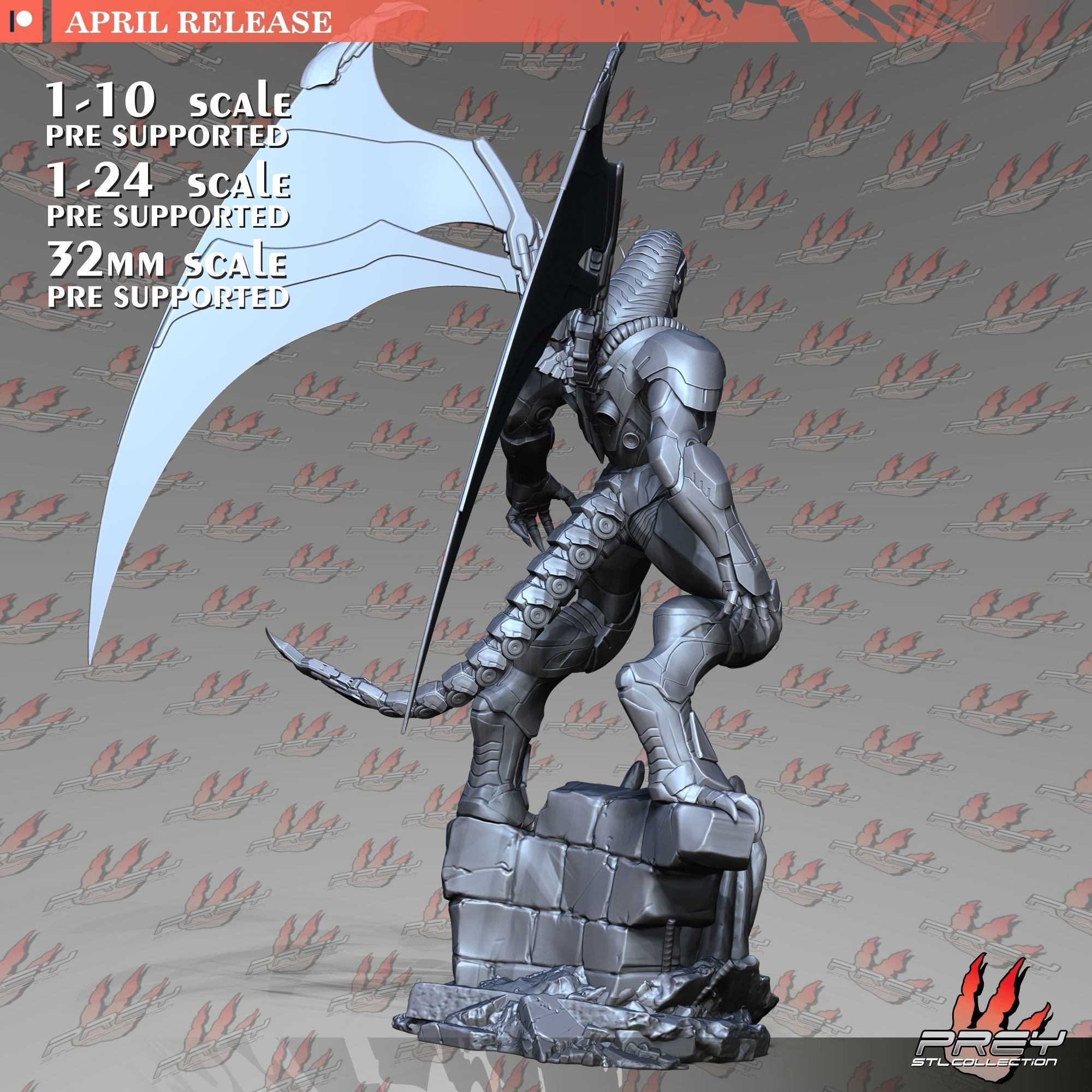 Gargoyle 10 1-24 Scale 3D print model_4