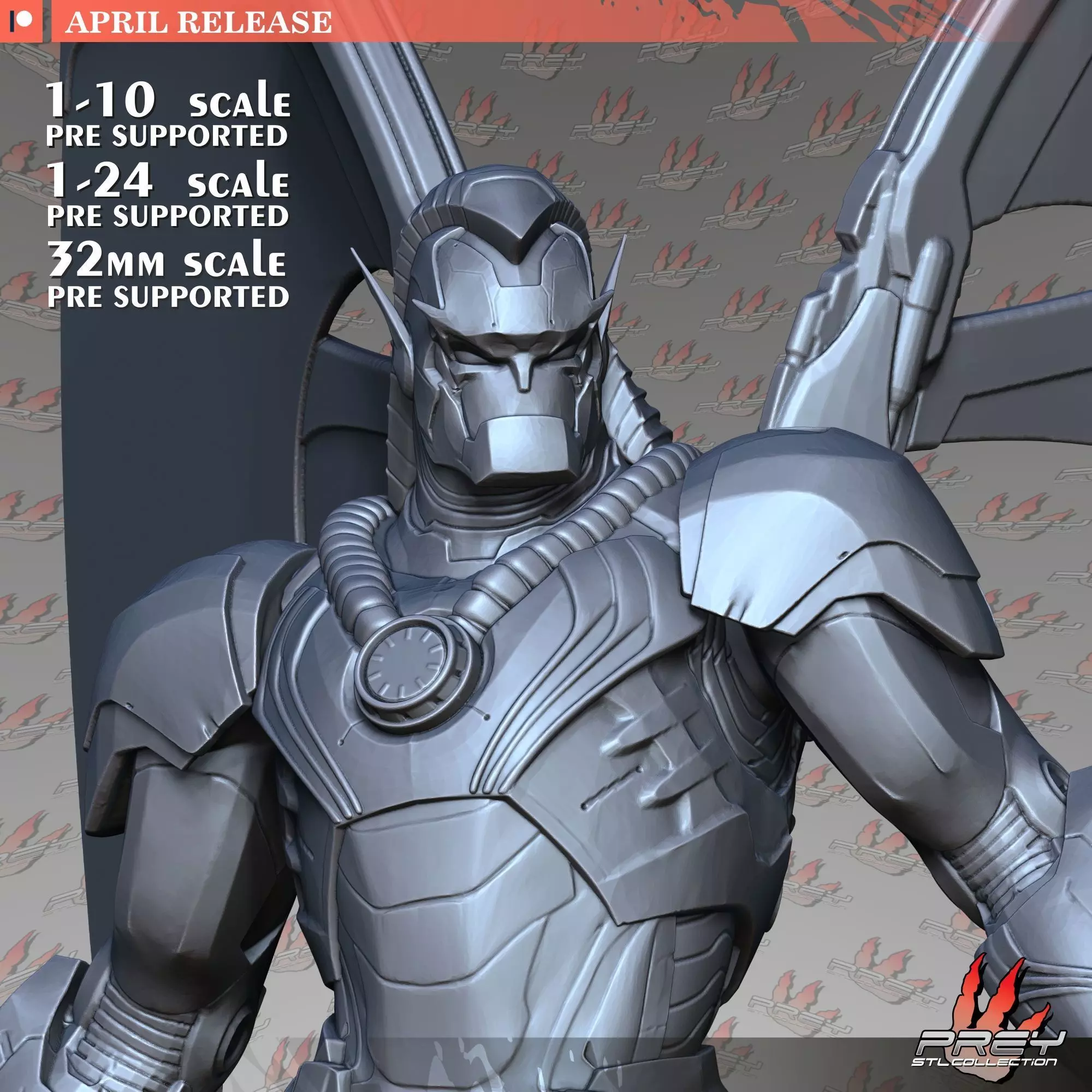 Gargoyle 10 1-24 Scale 3D print model_0