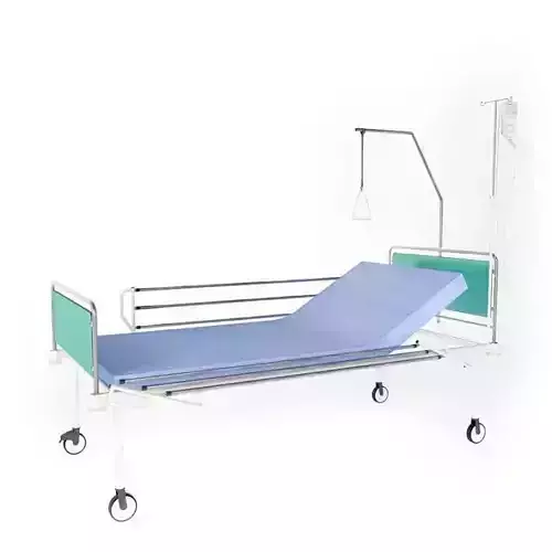 Hospital Bed With Matress And Wheels