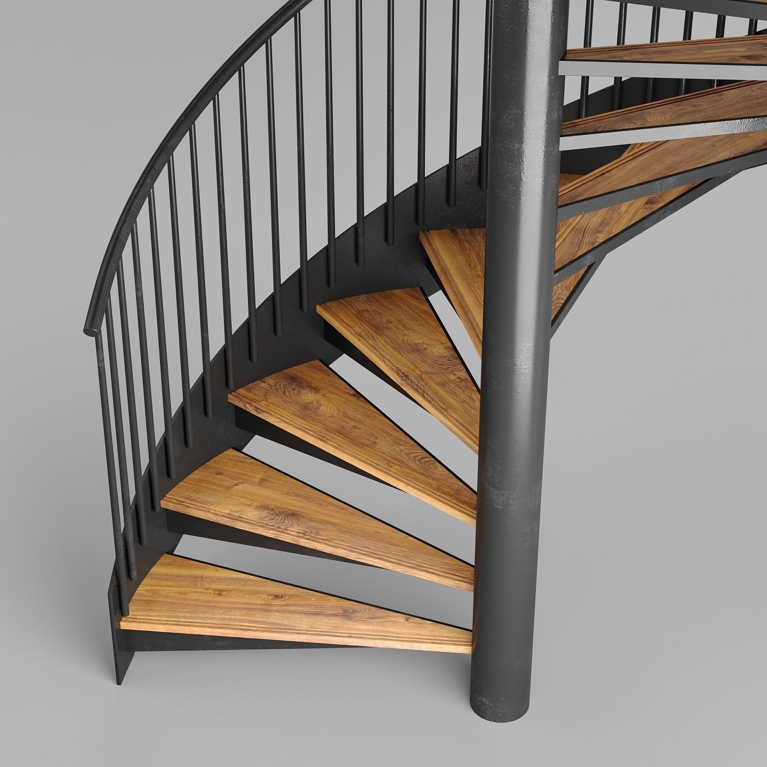 Spiral staircases 3D model_3
