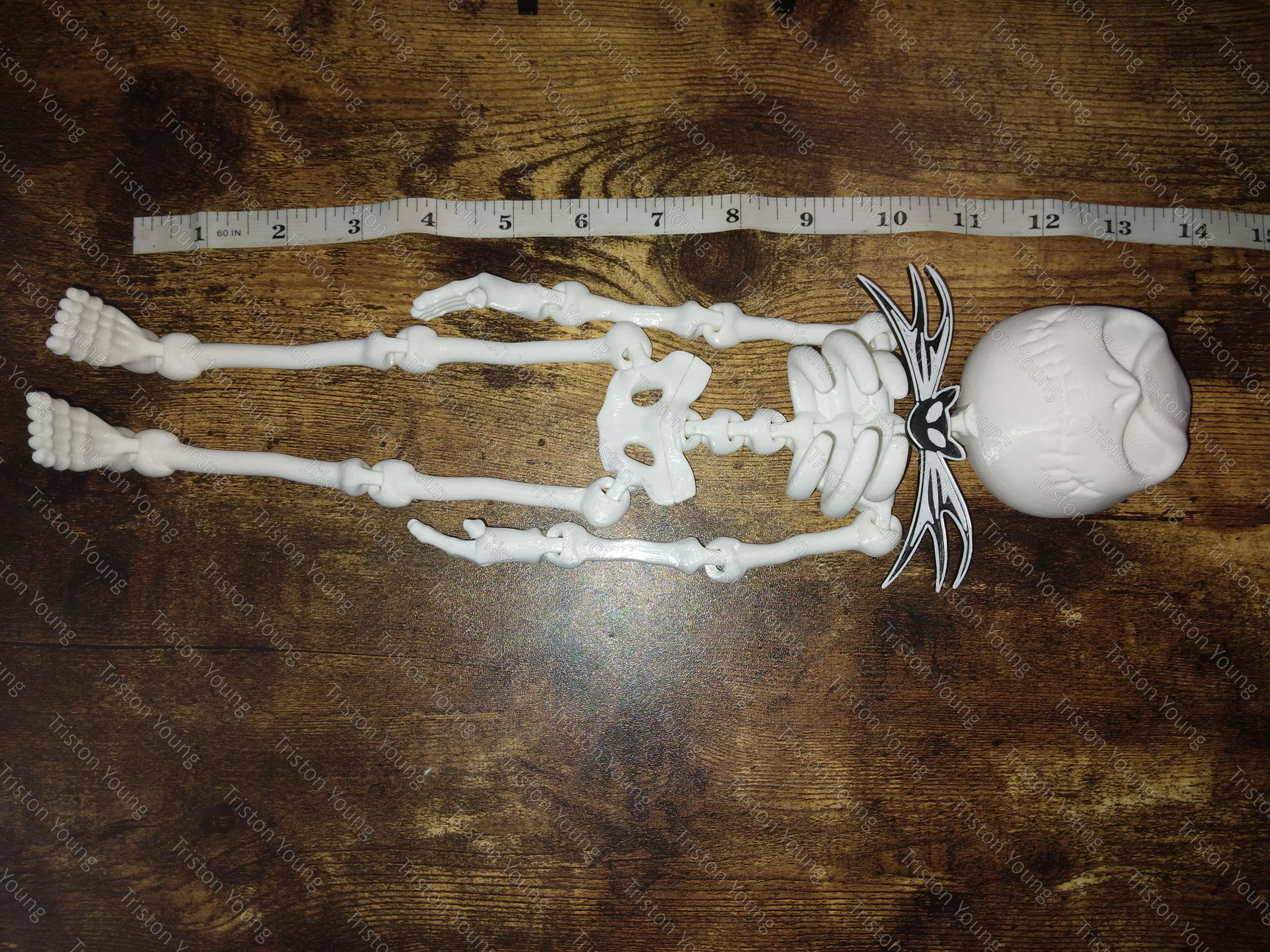 Jack Skellington articulating skeleton 3D print model_0