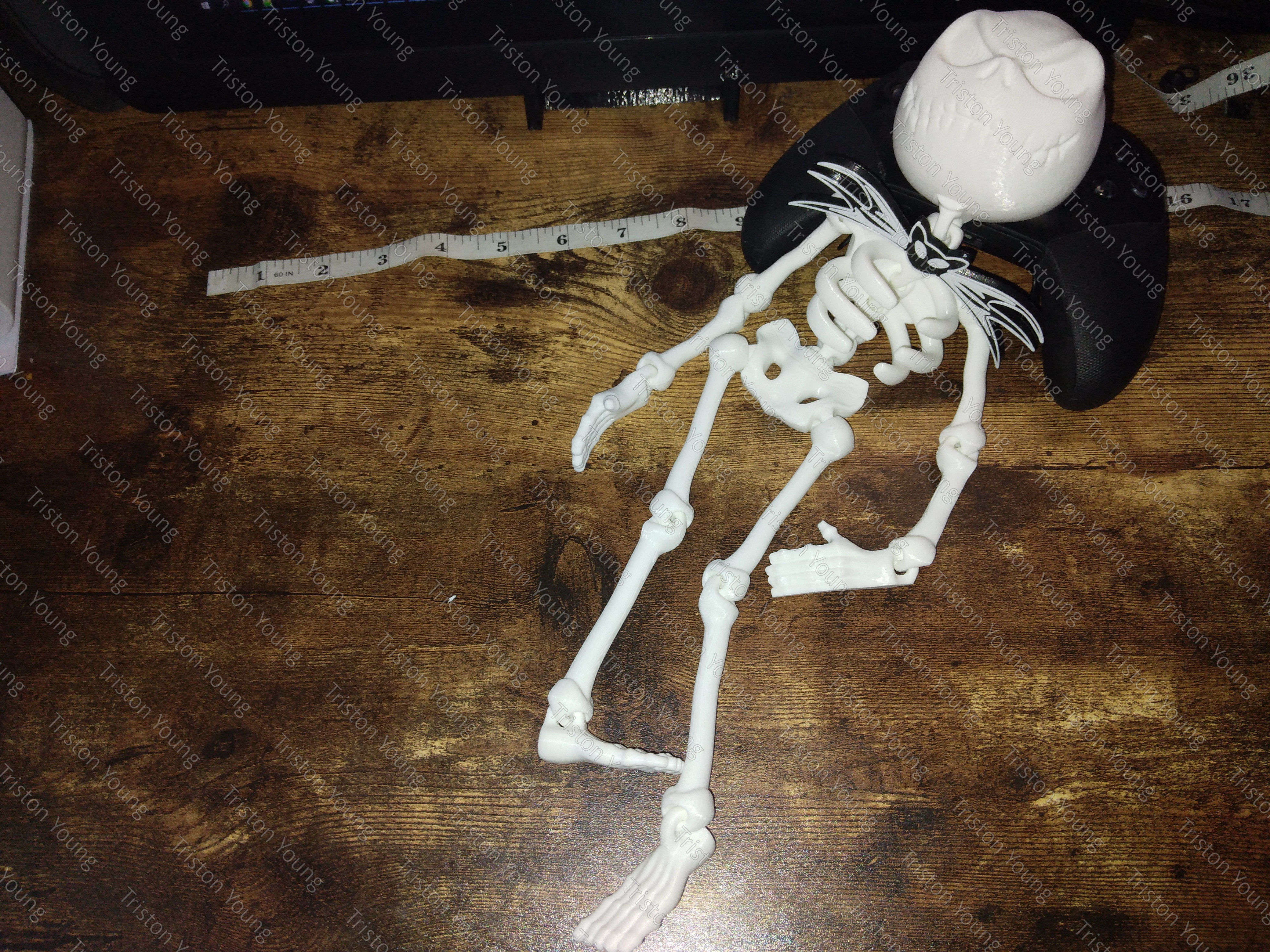 Jack Skellington articulating skeleton 3D print model_2
