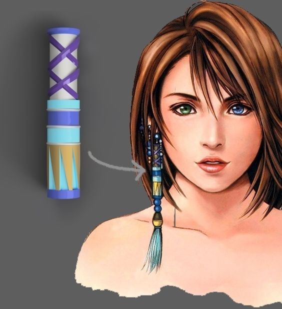 Yunas Summoner Staff - Final Fantasy X 3D print model_4