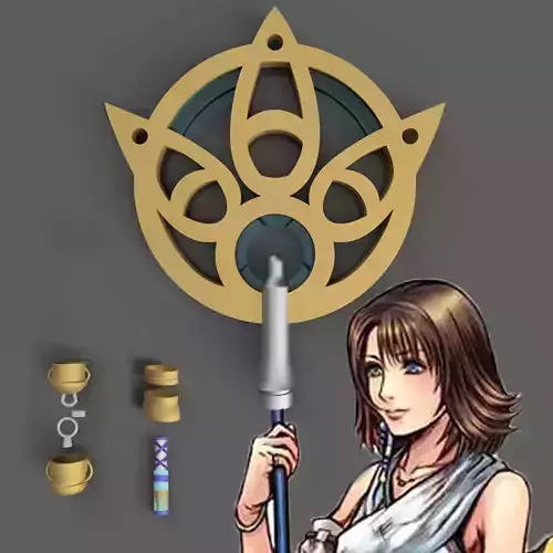 Yunas Summoner Staff - Final Fantasy X 3D print model