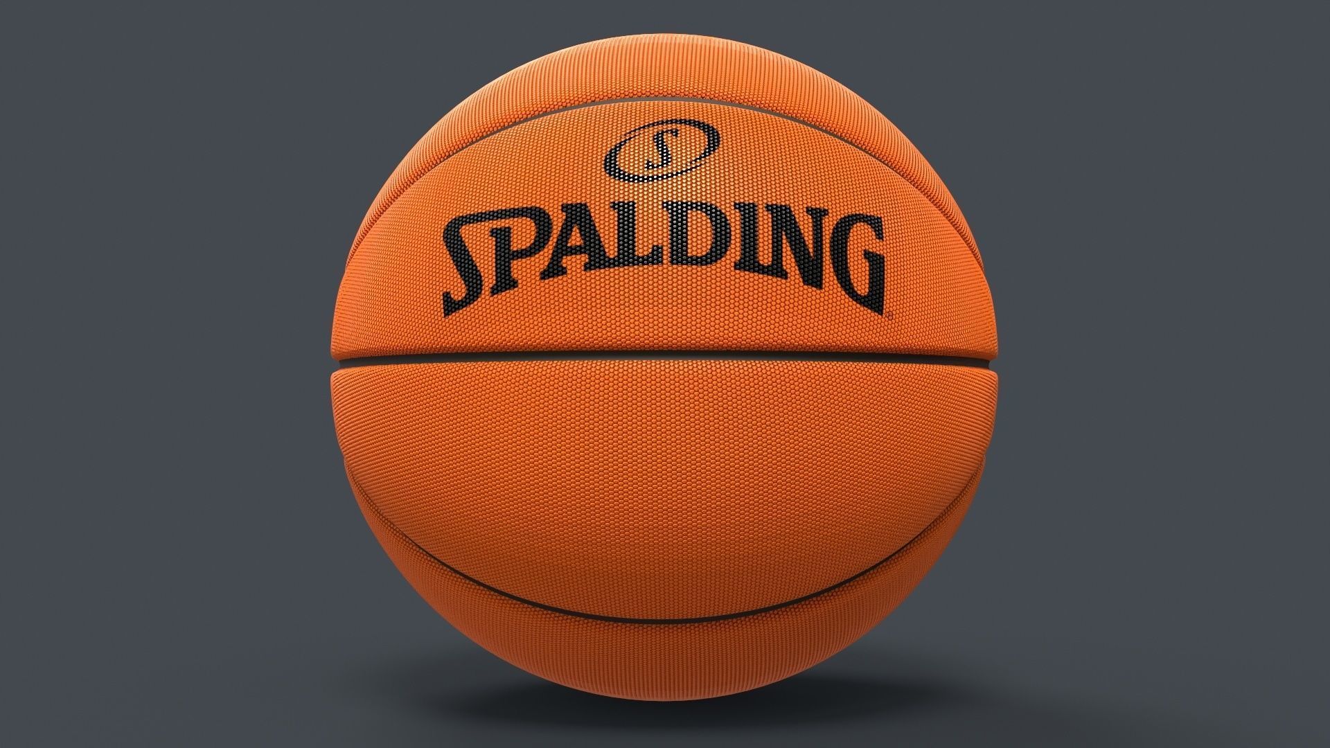 Basket Ball Low-poly 3D model_9