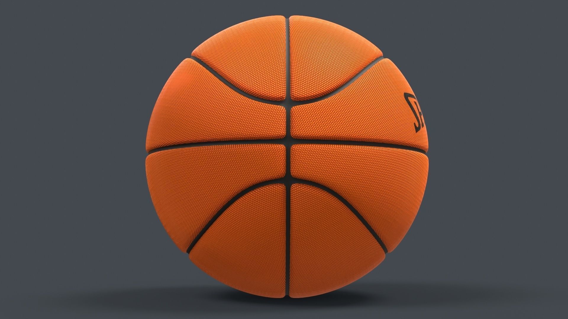 Basket Ball Low-poly 3D model_7