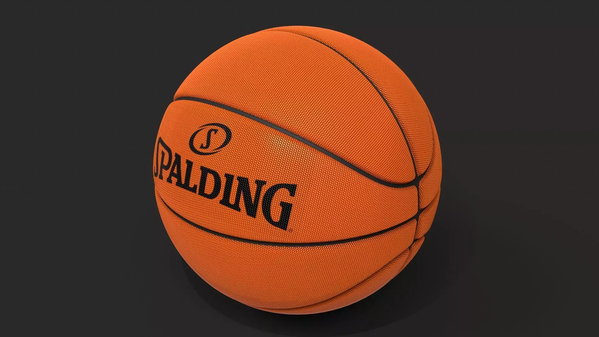 Basket Ball Low-poly 3D model_0